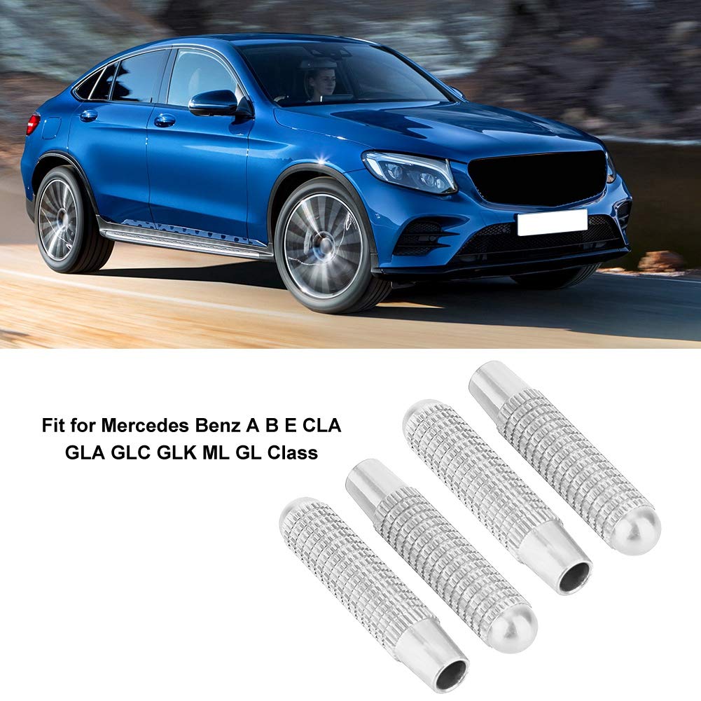 Car Door Lock Knobs, 4 Pcs Car Door Lock Pin Knob Cover Fits Mercedes