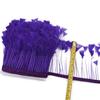 2Meters Colored Turkey Feathers On Tape Tassel Fringe Trim Decoration White Black Ribbon Sewing Dress Flecos Handicrafts Decor