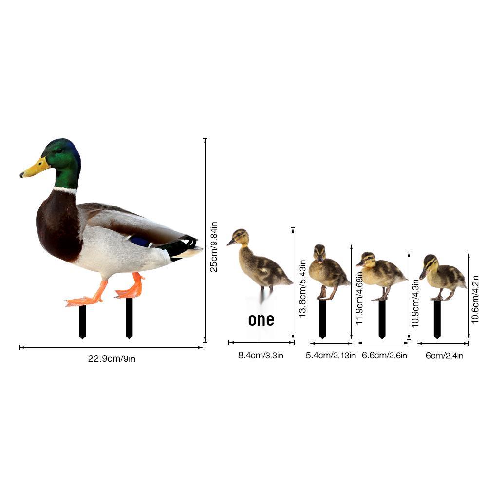 

YKLU069-256 3D Петух, Курица, Утка и Свинья Уличный Садовый Декор Вилка Double-sided print