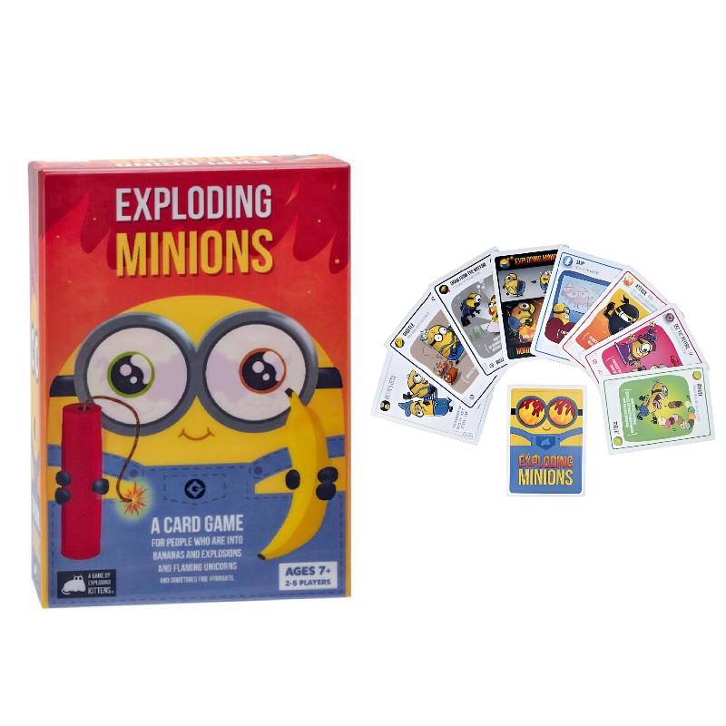 Exploding Minions Card Game With Interactive Fun For Family And Friends
