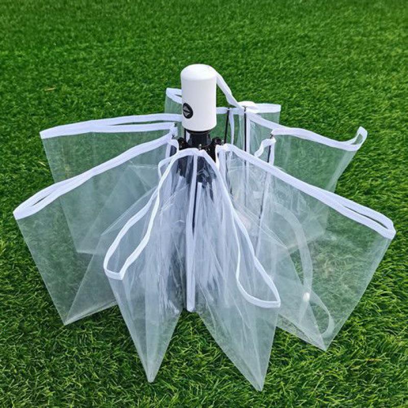 Automatic Folding Transparent Umbrella: Compact and Stylish for Men, Women, and Students (Mori Style)