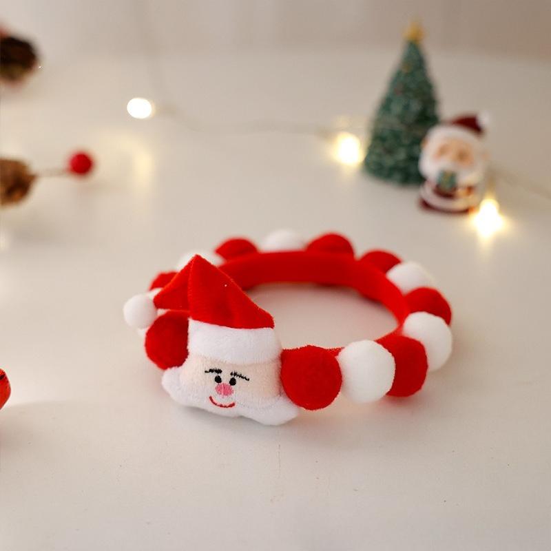 Cat Plush Ball Collar Cute with Doll Pumpkin Spider Small Dog Necklace Beard Corgi Pet Halloween Christmas Neck Ring Jewelry
