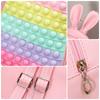 New Current Stock Children Silicone Backpacks Soft PU Leather Kindergarten Schoolbags for Girls Bubble Decompression Kid's Rucksack