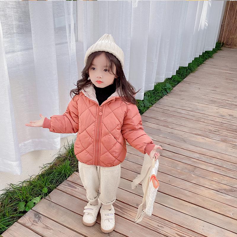 2024 Autumn/Winter Down Cotton Jacket for Toddlers - Boys & Girls Plus Velvet Warm Coat