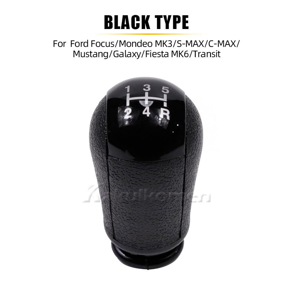 Manual 5 Speed Gear Shift Knob Stick Shifter Lever HandBall For Ford Focus MK2 C-Max Mondeo MK3 Mustang Transit Parts 2006-2015