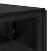Dining Table 122 x 80 x 76.5 cm Particleboard Black Oak