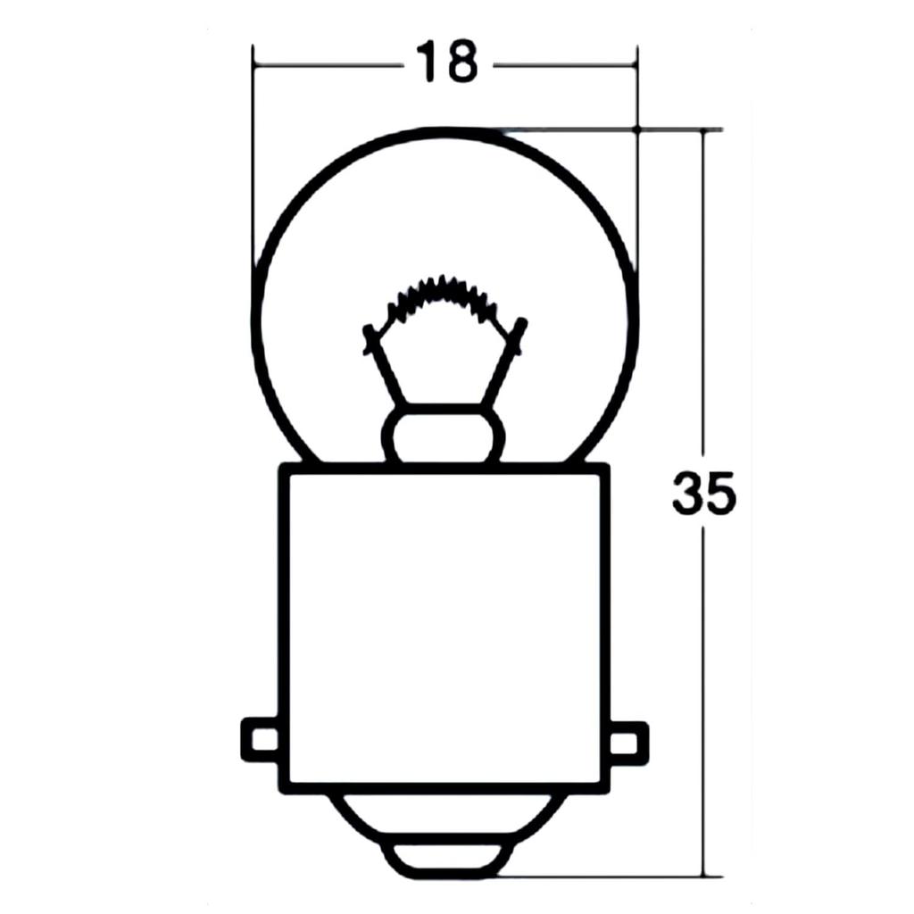 Stanley Electric Single 24V Pack of A4141M (STANLEY) Bulb, 5W, 10,