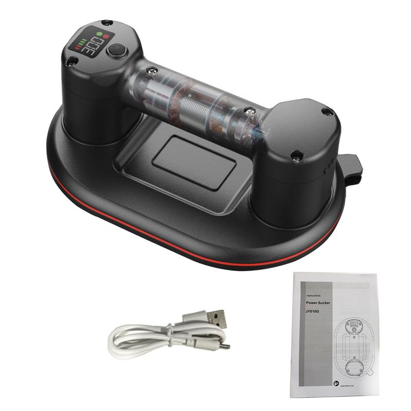 Интеллектуальная дисплейная промышленная электрическая вакуумная присоска 300 кг Нагрузка Тяжелая для Гранита Плитки Стекла Подъемник 4000 мАч Батарея