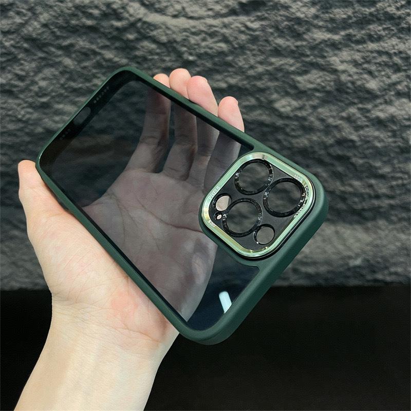 Applicable To Apple 17 Premium Metal Lens Full inclusive Mobile Phone Case IPhone 16 Promax Transparent Leak Mark Protection Case