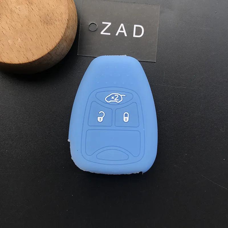 ZAD silicone rubber car key cover case set protector shell holder for JEEP wrangler   grand cherokee compass patriot car styling