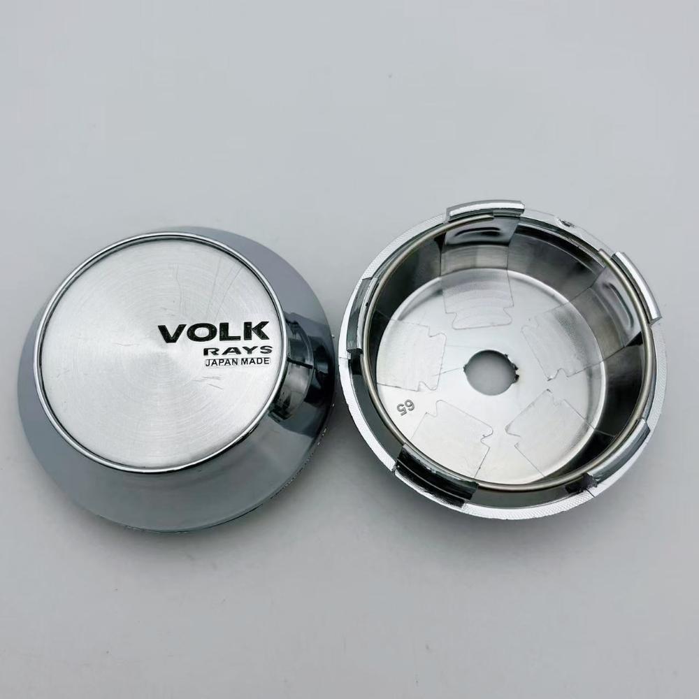 4pcs JDM 60mm 64mm 65mm 68mm 69mm Volk Rays Racing Logo Emblem Car Wheel Center Caps High Cap Hubcaps Rim Hub Cover Accessories Volk Rays Badge