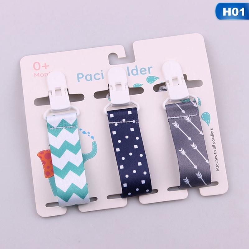 3pcs /set Pacifier Clips for Babies Newborn Soother Clip Chain Personalised Infant Present Gifts Personalized Baby Accessories