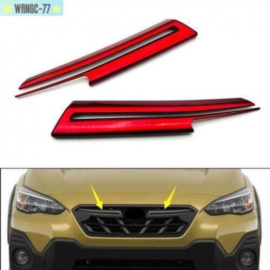Для-Crosstrek XV - Красная Центральная Решетка Переднего Бампера Детали Решетки Накладка Отделка