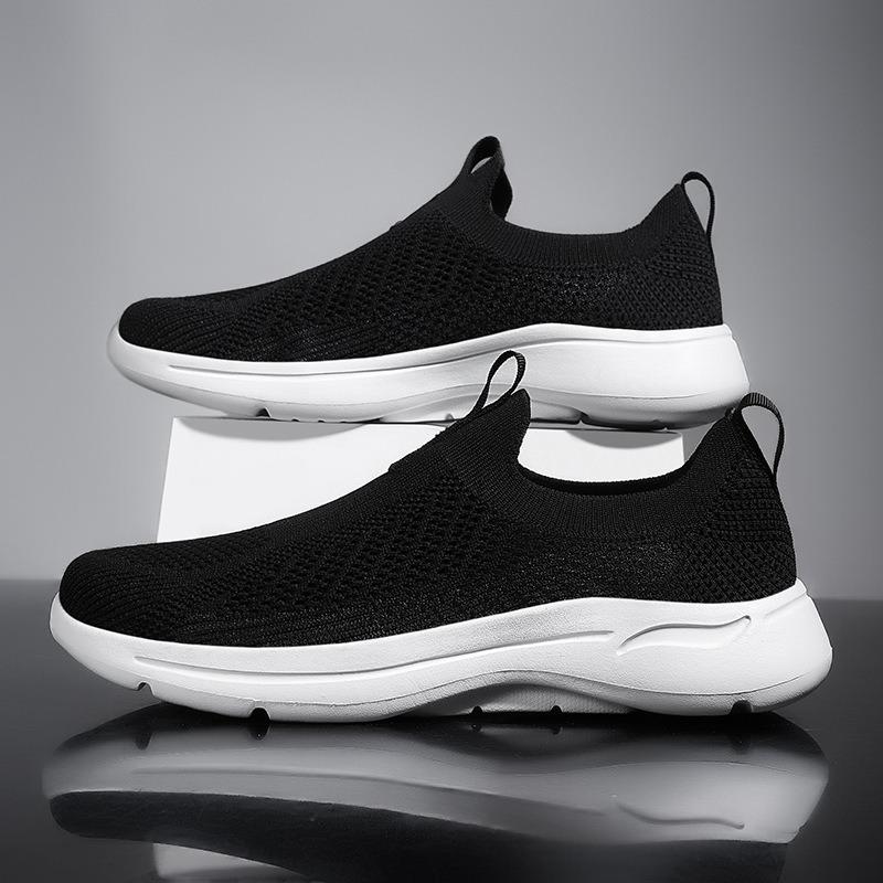 Men's shoes one pedal new sports and leisure fly-woven dad shoes fly-woven surface breathable men's shoes