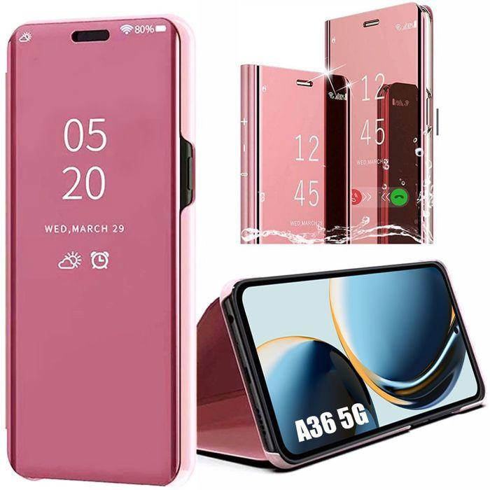 Coque de protection - BOOLING - Samsung Galaxy A36 5G - Antichoc - Effet Miroir - Rose