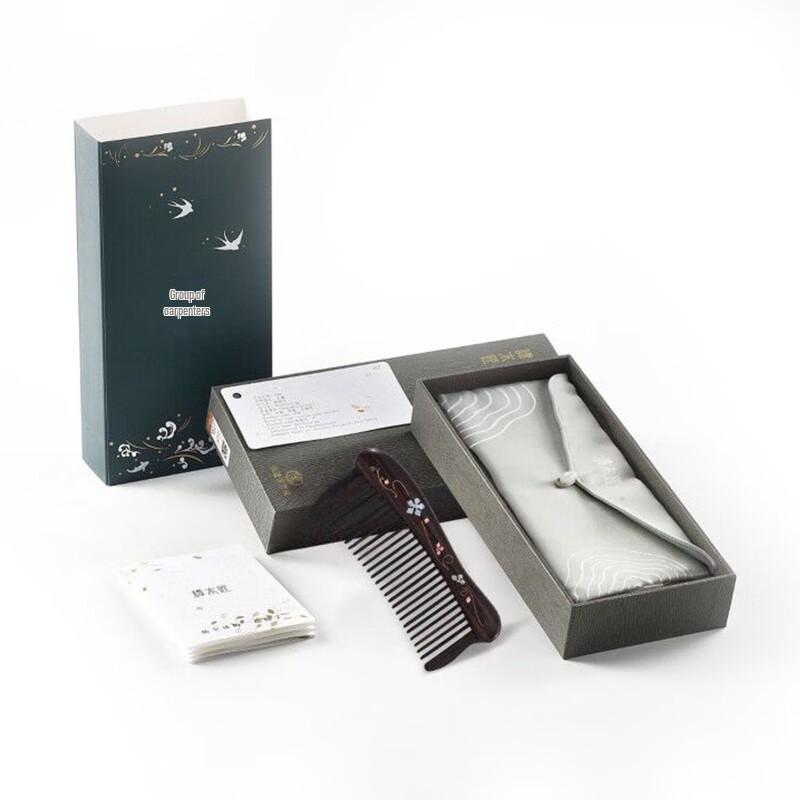 Carpenter Tan Portable Sandalwood Comb Gift Set