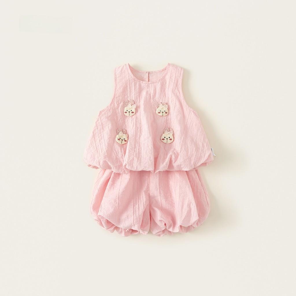 Girls Cotton Blend Suit With Cute Cartoon Design For Kids Ages 3 To 8