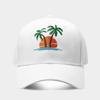 Summer Beach Embroidered Cotton Baseball Cap With Sun Protection For Women And Men