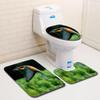 3D Bird Bathroom Toilet Three-Piece Floor Mat Doormat Bathroom Carpet