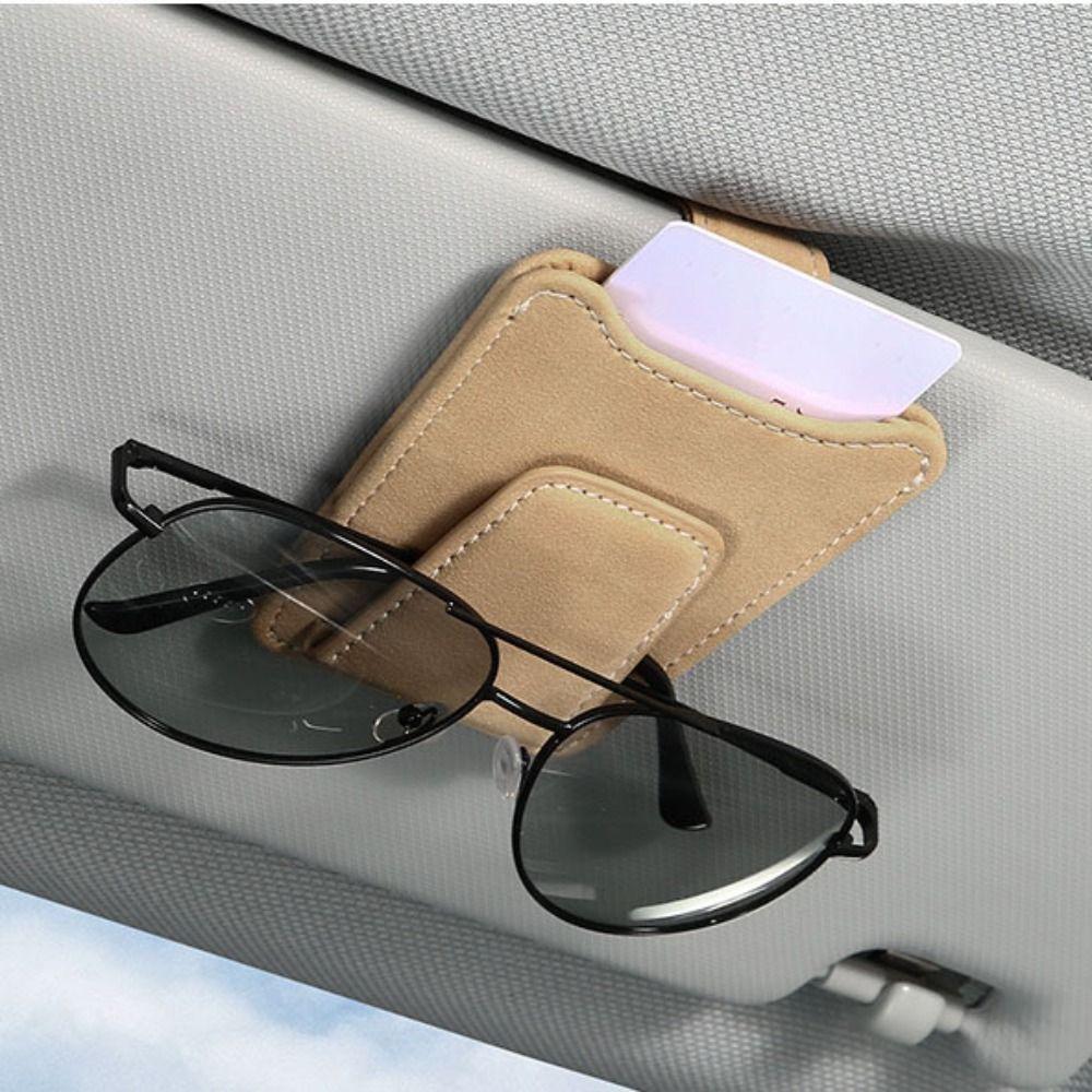 Magnetic Car Glasses Clip Wear-Resistant Sunglasses Holder  Business Card