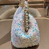 New Fashionable Sequin Studded Diamond Large Capacity Handbag for Women