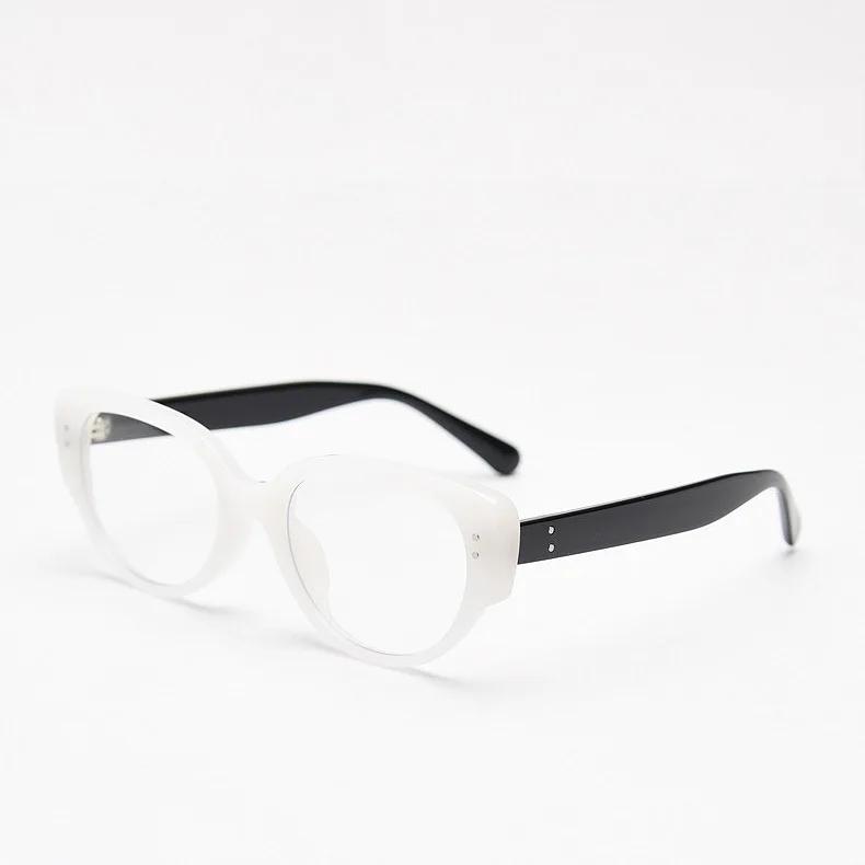 Occhiali da vista di lusso con finitura Cat Eye, miopia, unisex, occhiali da vista da vicino, anti-luce blu, diottrie negative
