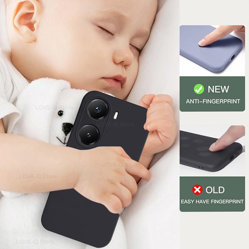 Pentru Husă Poco X7 Pro Silicon Lichid Protector Lentilă Cameră Husă Telefon Pentru Xiaomi Poco X7 Pro Capac Spate Moale