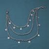 2000s Charm Pedant Chain Metal Body Chain Waist Chain for Women Girl Waist Chain