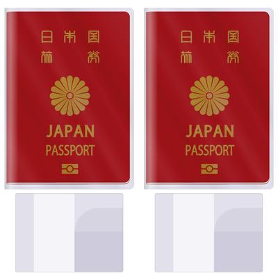 Passport Passport for International Cute Passport Holder Clear [KiosN] Cover, Case, Clear, Waterproof, Travel, Convenient, Lightweight, Slim, (2