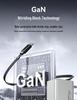 65W GaN Charger with Retractable Cable & Digital Display for Apple & Huawei