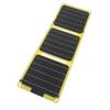 Foldable Solar Panel 30W Monocrystalline 3 Fold ETFE Ultra Thin Portable Solar Charger with 2 TYPE C Output for Phone Computer Fluorescent Yellow