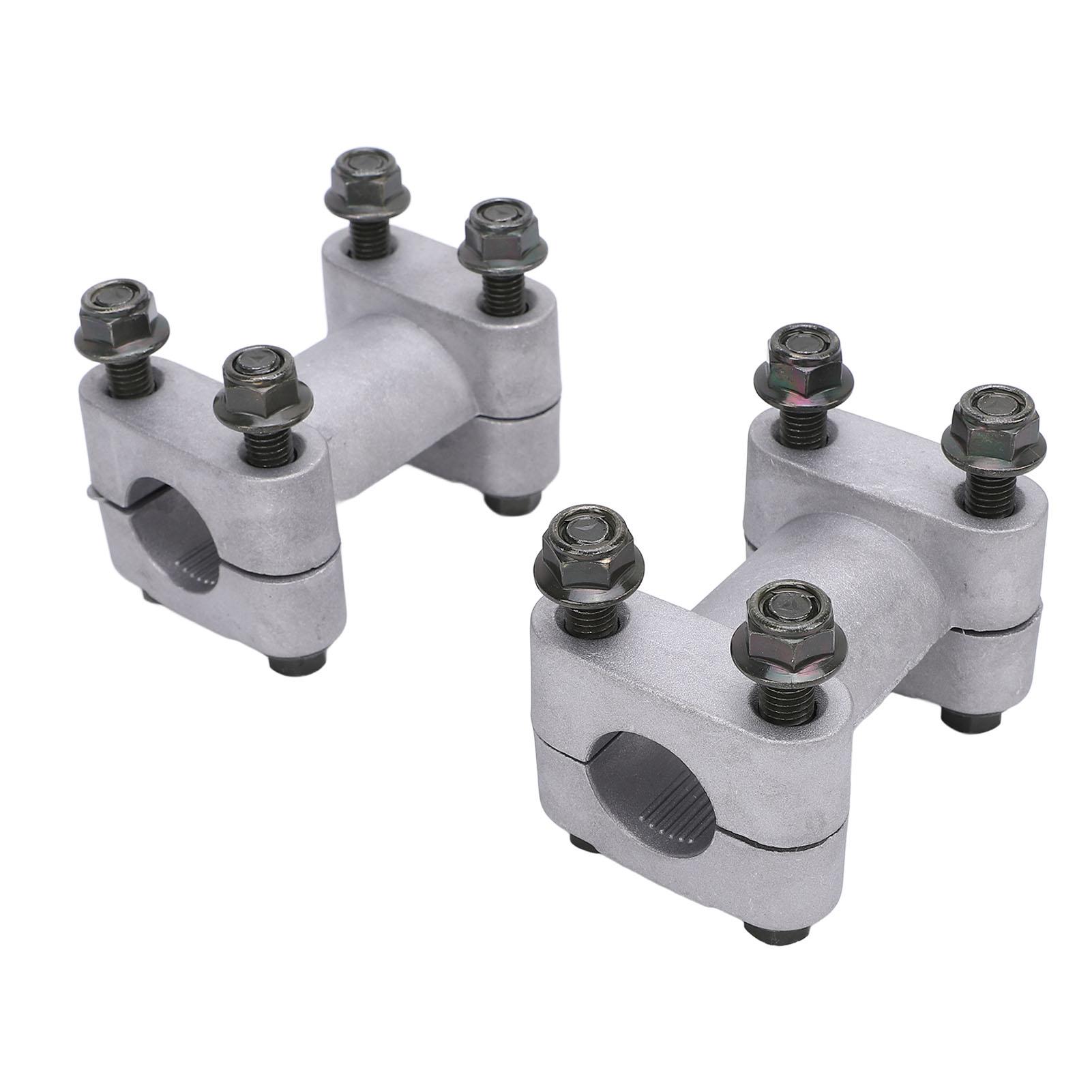 

22mm 7/8in Handlebar Risers Mount Clamp Aluminum Alloy Anodized Handle Bar Riser Mount Adapter for A