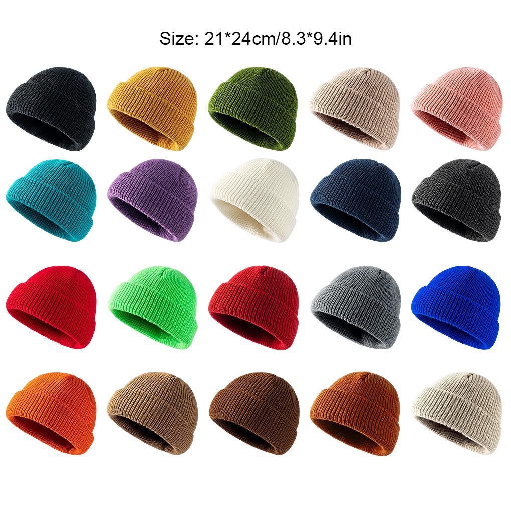 Skating Thicken Cap Travel Soft Beanie Camping Snow Winter Knitted Cycling Warm Accessories Ski Headwear Women Man Hat