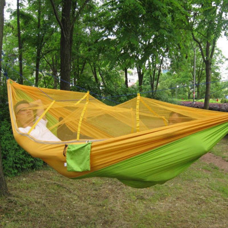 Premium Camping Doppelperson Reise Outdoor Zelt Hängemattenbett mit Moskitonetz