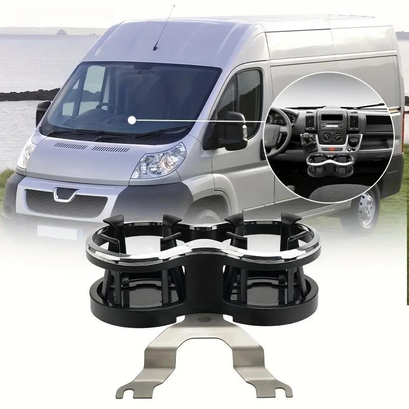 Double Mouth Car Cup Holder for Peugeot Boxer Fiat Ducato Citroen Relay 2006-2023 Vehicle Beverage Bracket Organizer