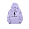 European & American Women's Halloween Letter Hoodie Ribbed Sweatshirt