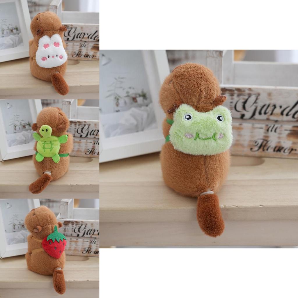 Cute Plush Capybara Keychain Adorable Stuffed Animal For Students Backpack Decoration