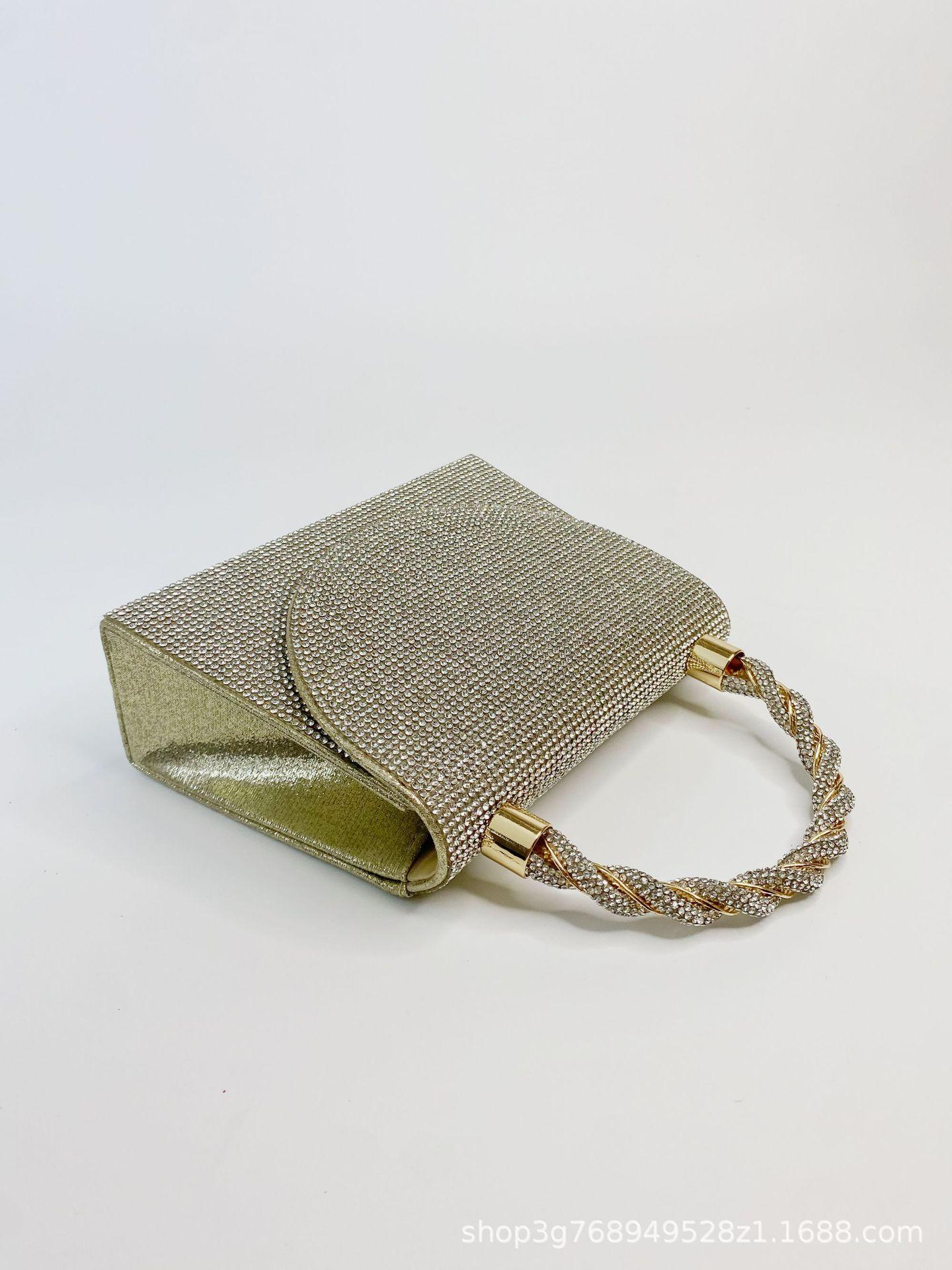 

Сумки Сумки для обіду Нові 2024 р. Сумочки з діамантами з блискітками Жіночі сукні Весільні ланцюжки для подружок нареченої на день народження 18*6*13