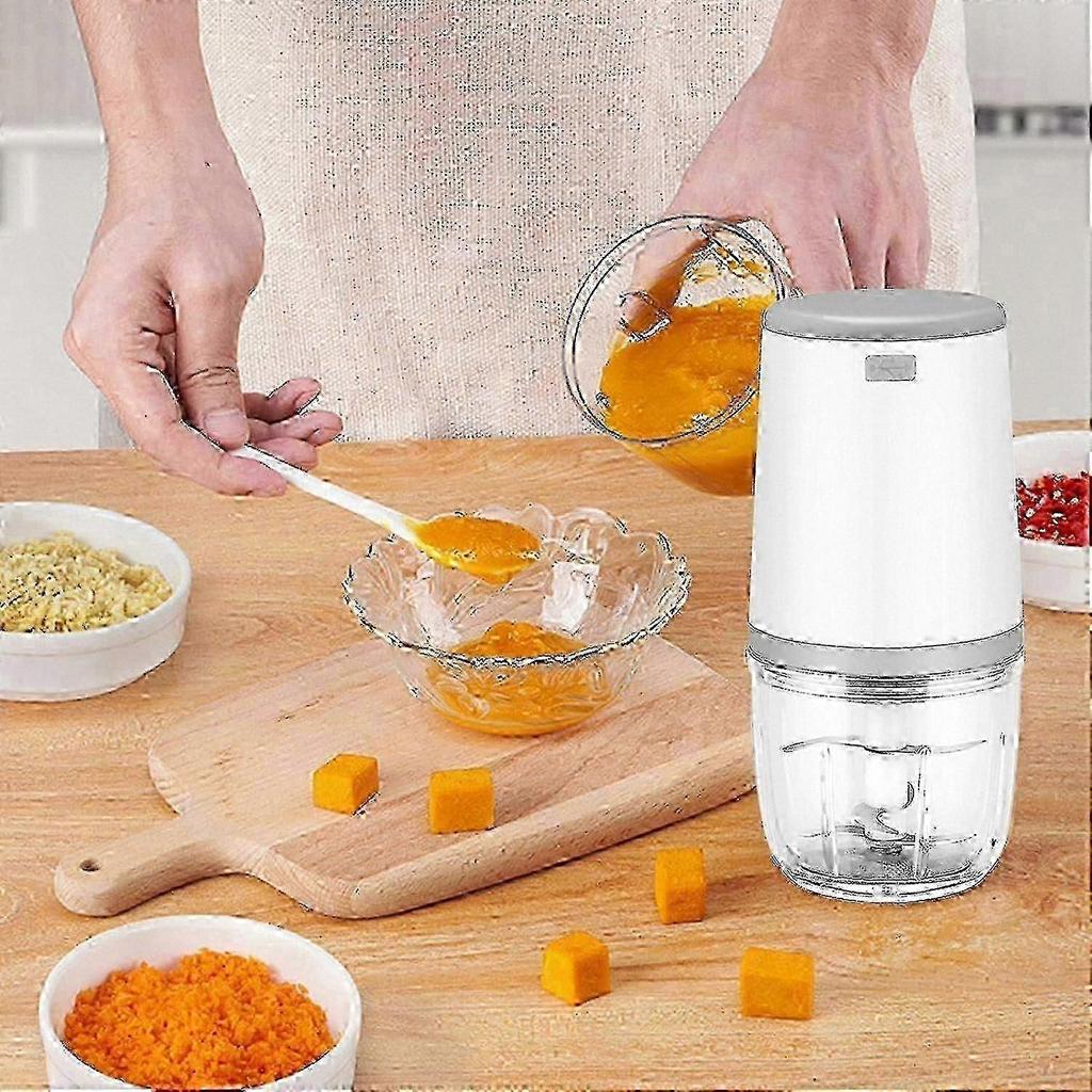 Compact Baby Food Blender, 300ml Mini Processor With Usb Charging, Portable Electric Chopper For Purees And Small Servings