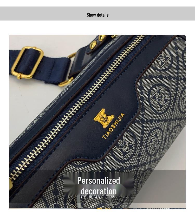 2025 Women's Chic Hot Shoulder Cylinder Crossbody Bag - Stylish & Versatile High-End Pillow Design