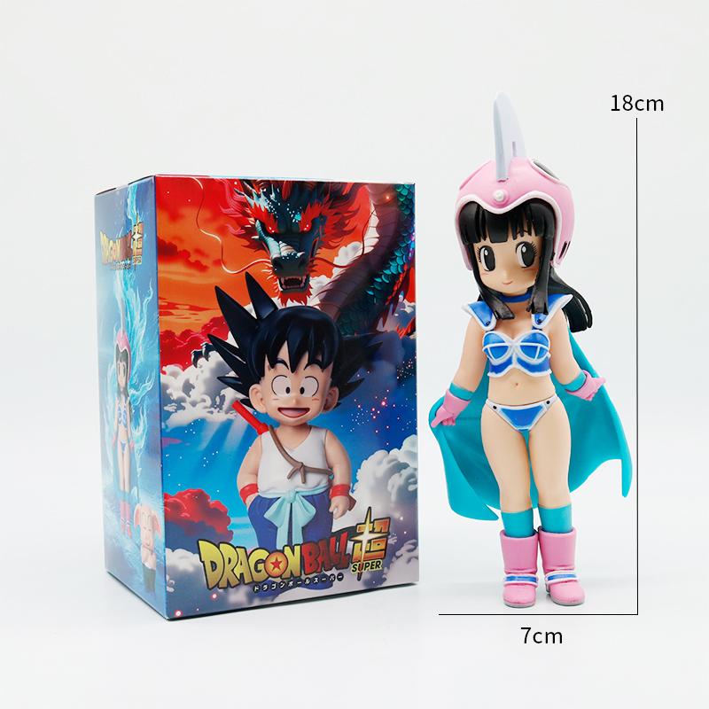 Hot Anime Dragon Ball Super Figure Son Goku/krillin/Bulma Action Figural PVC Toys  Playsets Desktop Statue Collection Decoration Doll Gift Presents