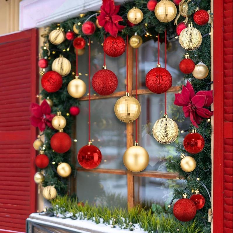 12Pcs 7cm Christmas Supplies Decoration for Christmas Tree Hanging Pendant for Home Decor New Year's Navidad Ball Gift Accessory