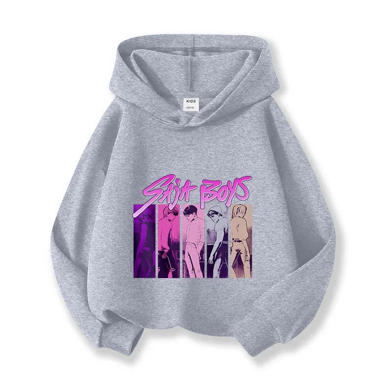 KPop Devil Hunter Cartoon Printed Fashion Children's Hoodie Casual Comfortable Hoodie