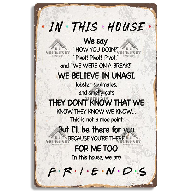 Central Perk Friends Kaffee, Vintage Metallblechschild, Dekorative Plakette, Retro Schild Cafe Küche Wohnzimmer Bar Poster, UW83