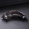 Retro Floral Spring Hair Clip - Elegant Horizontal Style for Women