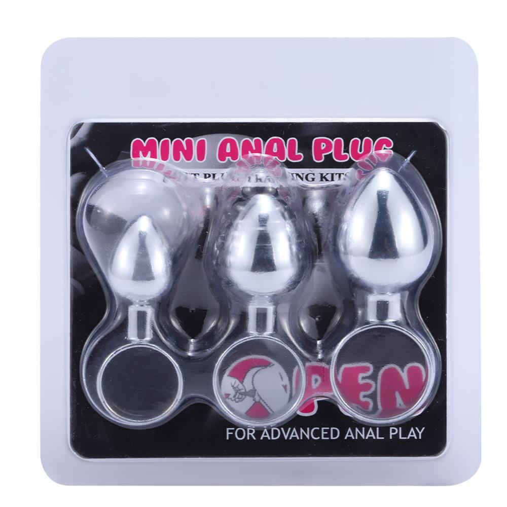 New Metal Butt Plug Anal Ring Finger Pull Ring Handheld Anal Plug Beginner's Entry Anal Expansion G-Spot Anus