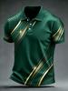 Men's 3D Print Golf Polo Shirt Short Sleeve Micro Elastic Polyester Outdoor Casual Summer Streetwear Daily Wear