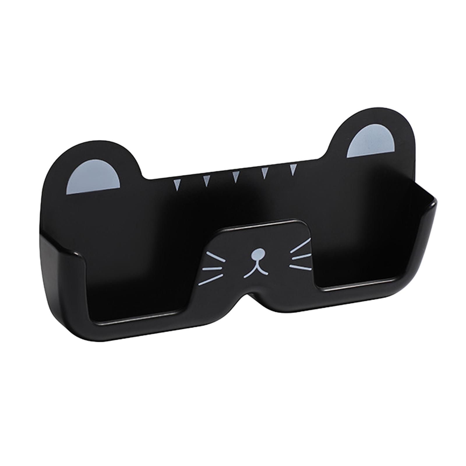 

Портативный бокс для хранения очков «кошачий глаз» для удобной организации очков. Бокс для хранения очков «кошачий глаз». Органайзер для очков чёрный