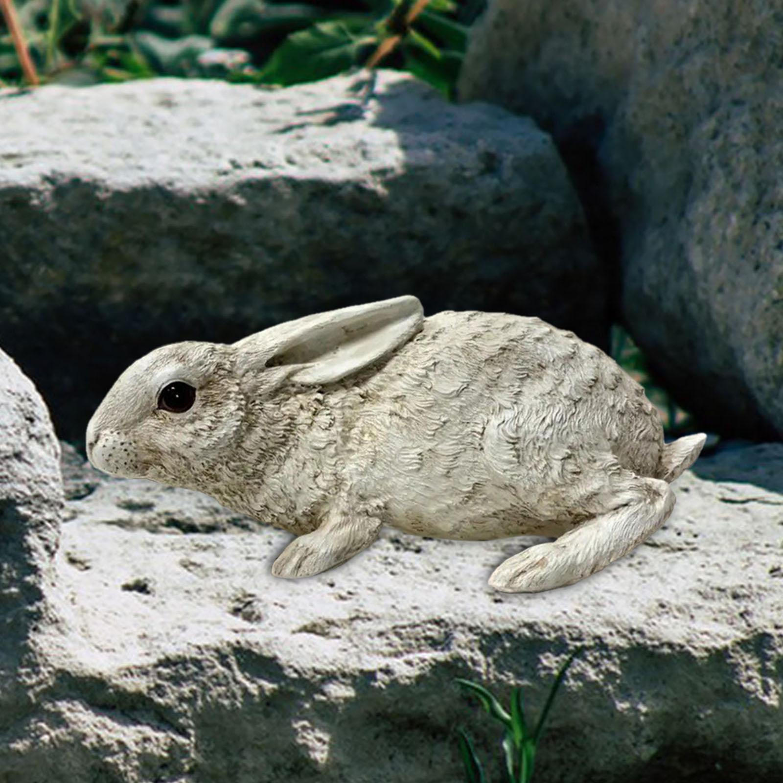 

Садовая статуэтка кролика Скульптура животного Фигурка кролика Пасхальная Весеннее украшение для спальни