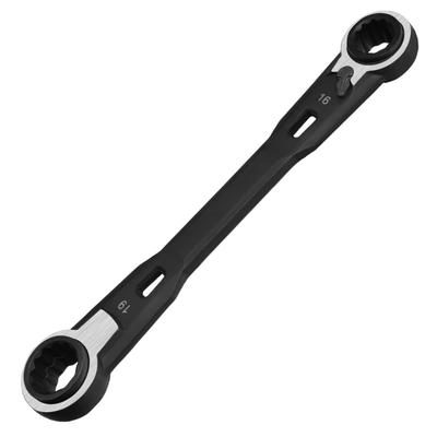GOLD DEER Ratchet Wrench 16mm 17mm 18mm 19mm Double Box Ratchet Wrench Set with Straight Directional Switching 72 Manganese Phosphate Blackened